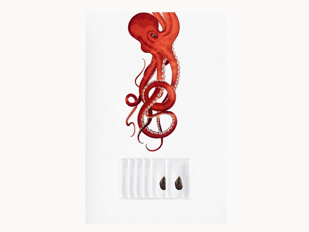 Octopus tablecloth set 6