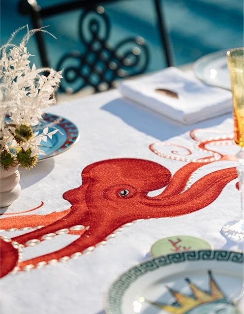 Octopus tablecloth 3